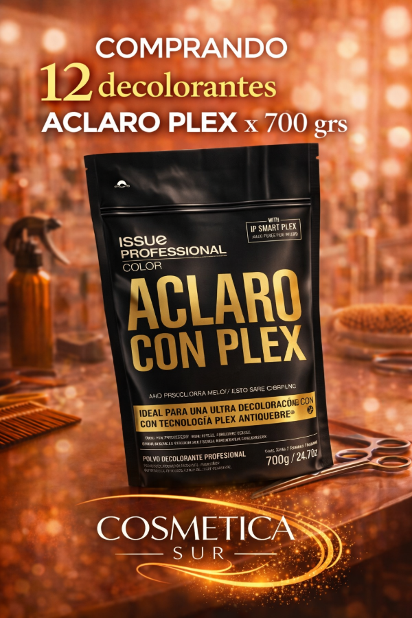 Producto - promo issue x 12 decolorantes aclaro plex x 700 grs