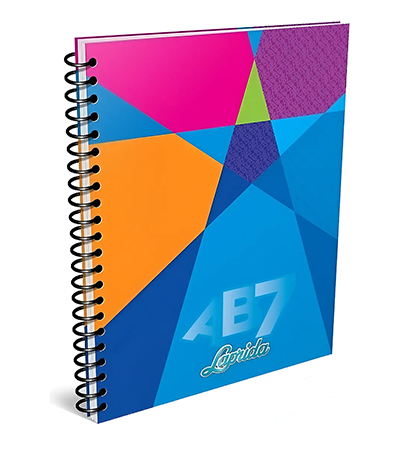 Producto - Cuaderno LAPRIDA AB7 21x 27 con espiral x 60 hs - 0