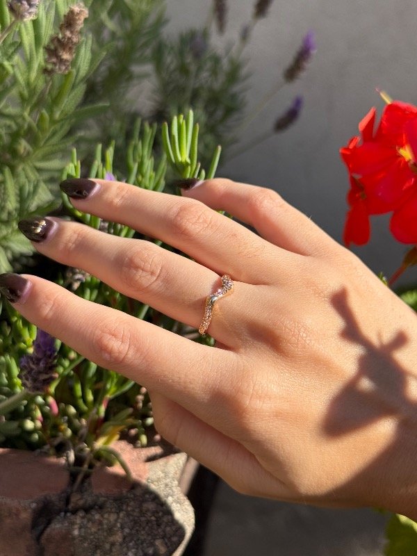 Producto - Anillo irregular dorado