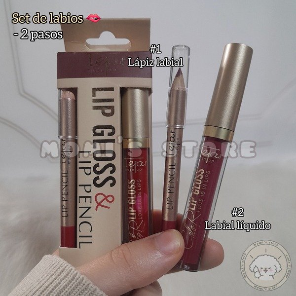 Producto - Set labial líquido + lápiz delineador de labios Tejar