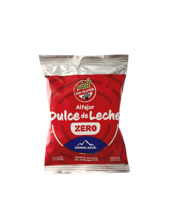Producto - ALFAJOR DE DULCE DE LECHE SIN AZÚCAR CERRO AZUL 50G