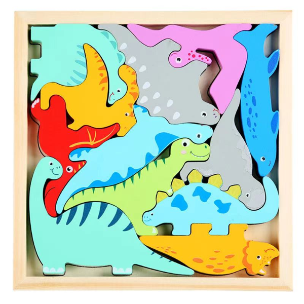 Producto - BLOQUES DE MADERA DINOSAURIOS