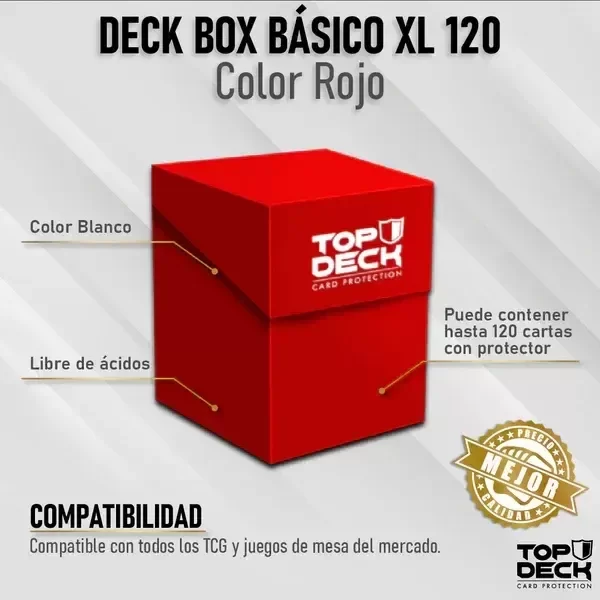 Producto - Top deck - Deckbox 120 XL Rojo