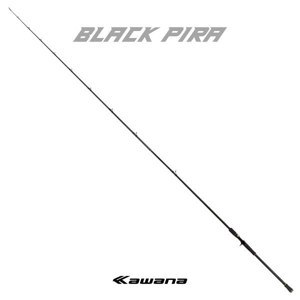 Producto - Caña Bait Kawana Black Pira 2.40 y 2.70m 2 Tramos  30-60lbs Carbono IM8 Trolling - 2