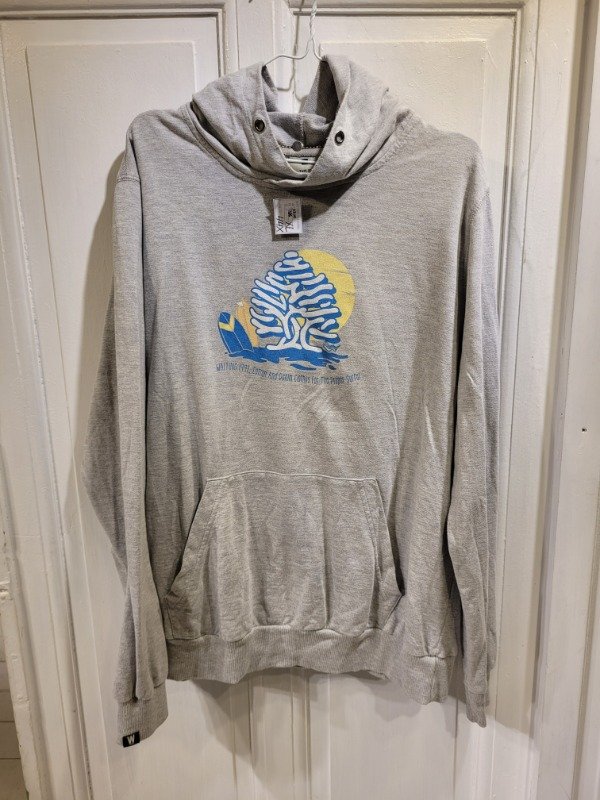 Producto - Buzo WAITING gris hoodie Talle XL - PRECIO: 44X