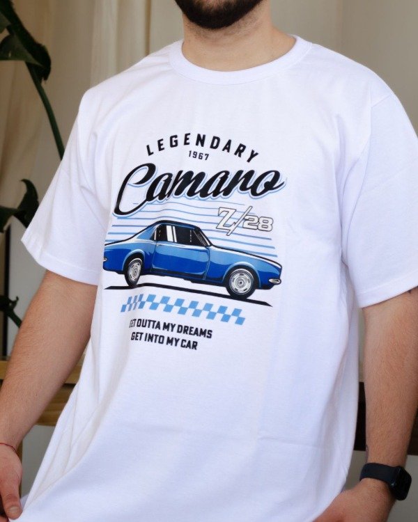 Producto - Remera de hombre blanca (Camaro)
