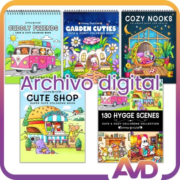 Producto - The coloring book cafe archivo digital