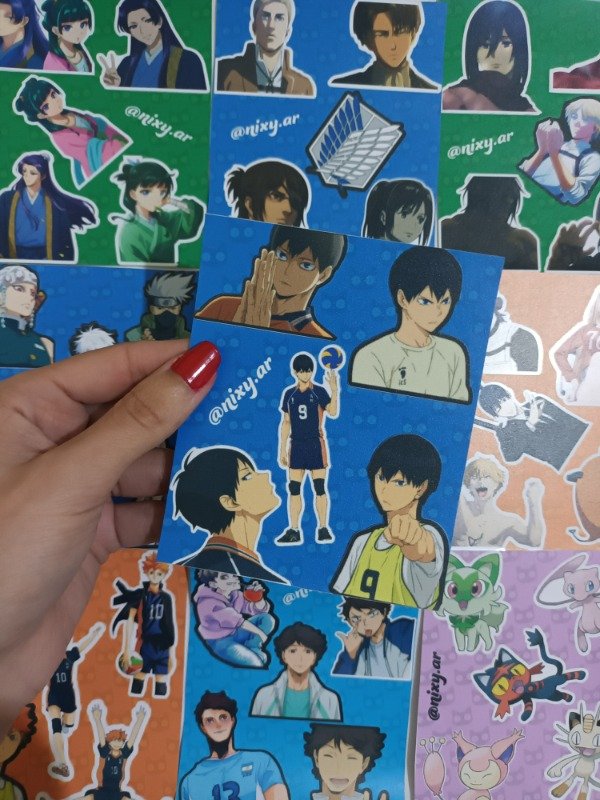Producto - Plancha de stickers Tobio Kageyame Haikyuu