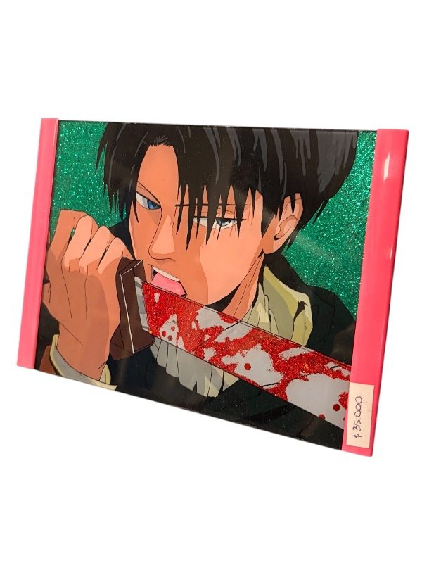 Producto - Cuadro con Vidrio de mesa Levi Shingeki No Kyojin 13x18cm - 0