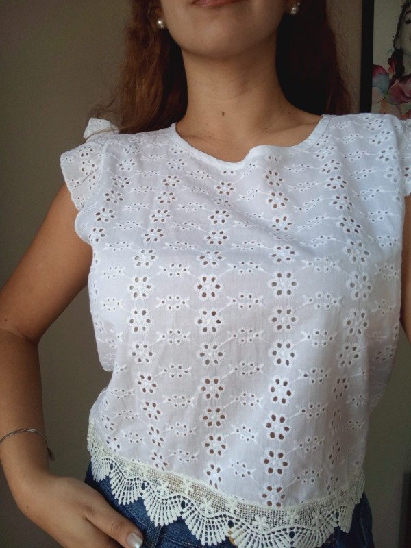 Musculosa de broderie — imagen 2