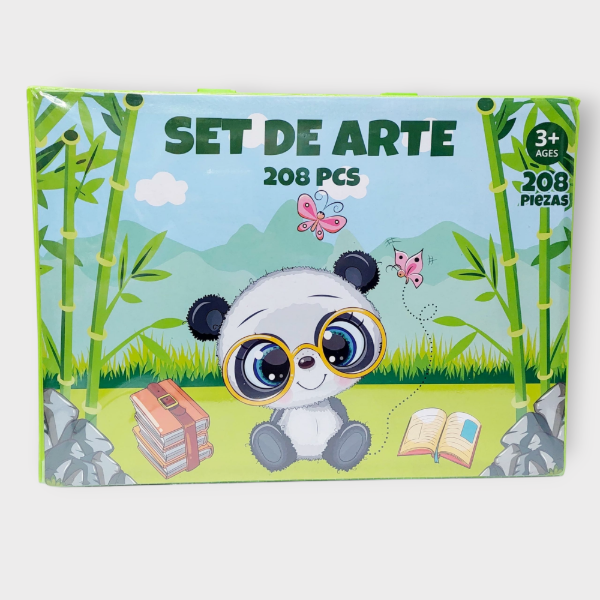 Producto - Set de arte 208 Piezas Verde panda