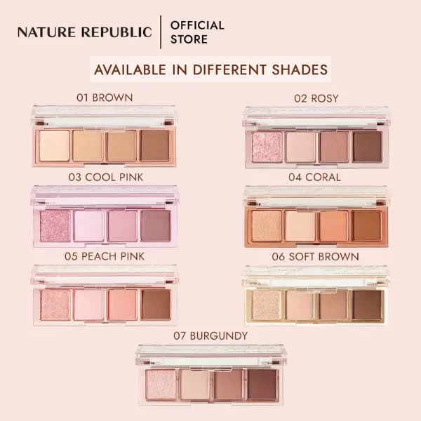 Producto - NATURE REPUBLIC Daily Basic Palette Eyeshadow Palette (7 opciones) - 1