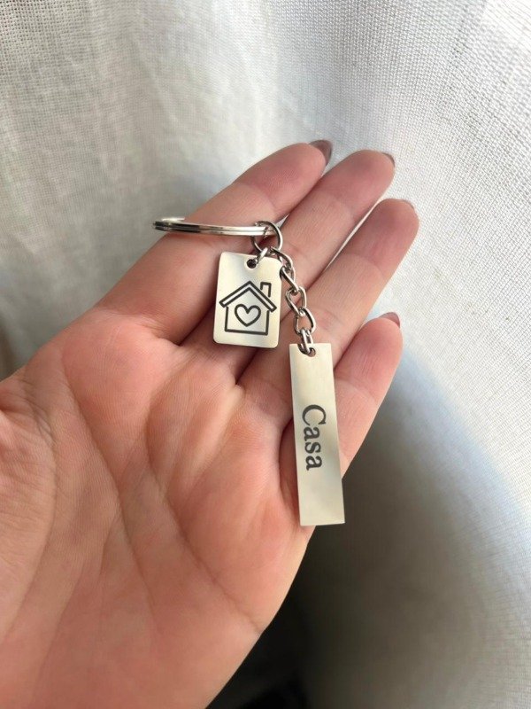 Producto - Llavero Casa Doble Personalizado