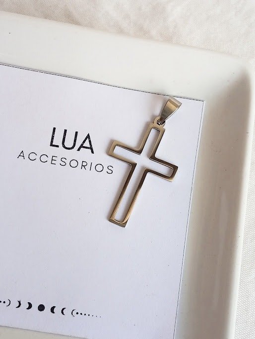 Producto - Dije cruz - Acero quirúrgico