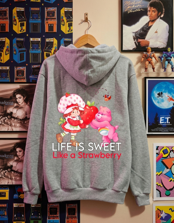 Producto - Campera Algodon Rustico Frutillitas Sweet Gris - 2