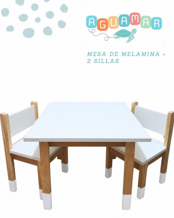 Producto - Mesa + 2 sillas Melamina