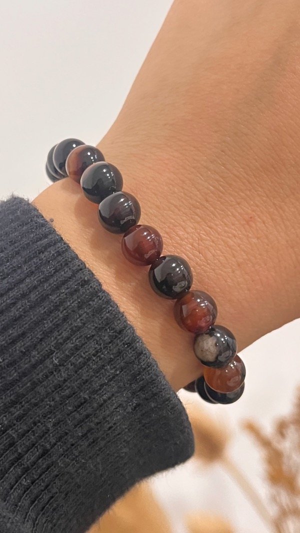 Producto - Pulsera Ágatas chocolate