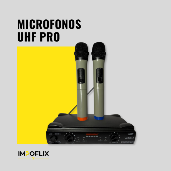 Producto - Micrófonos Inalámbricos UHF Pro W8810 Par