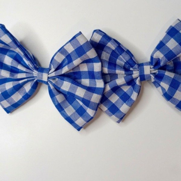 Producto - Par de moños cuadrille azul