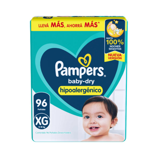 Producto - Pampers Baby-Dry Talle XG Hipoalergenico Pack Mensual