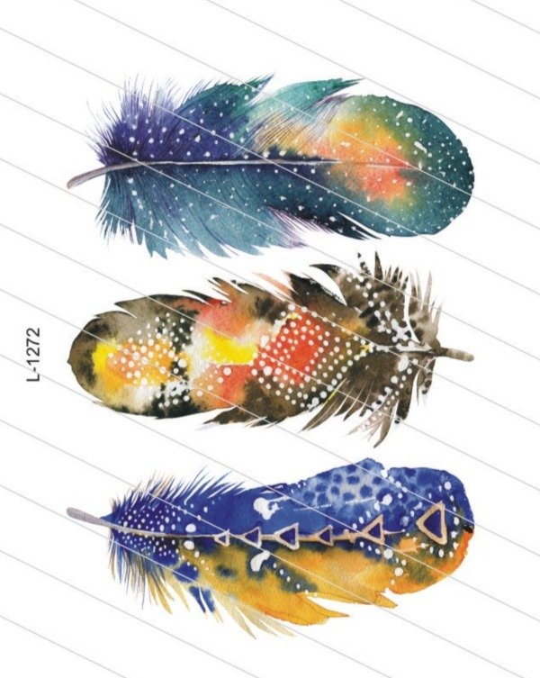 Producto - Lamina de Transferencia T 022 Plumas D1