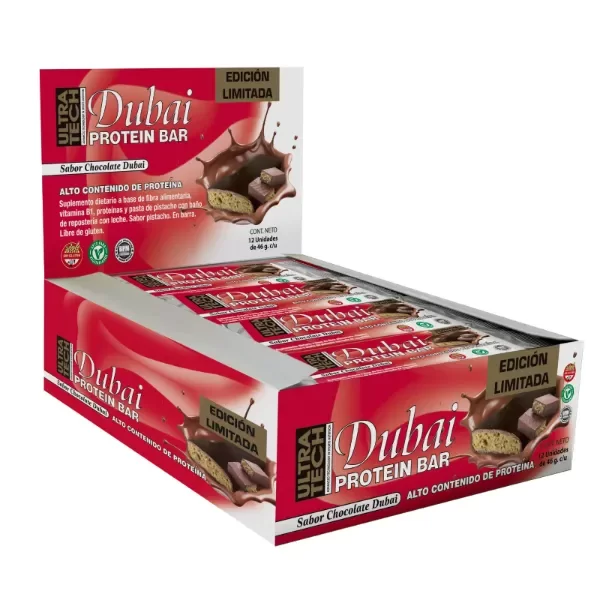 Producto - Protein Bar 46 Grs Chocolate Dubai Ultra Tech Sin Tacc