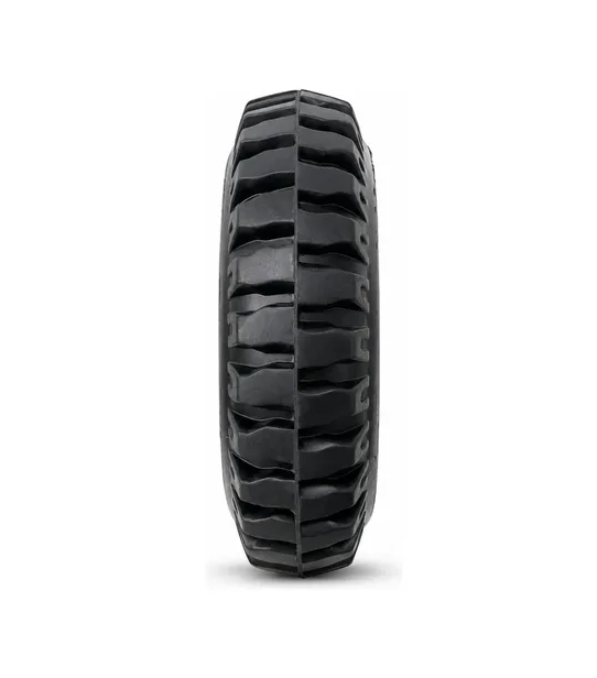 Producto - Rueda Maciza Goma Negra Corrugada 160mm - 1