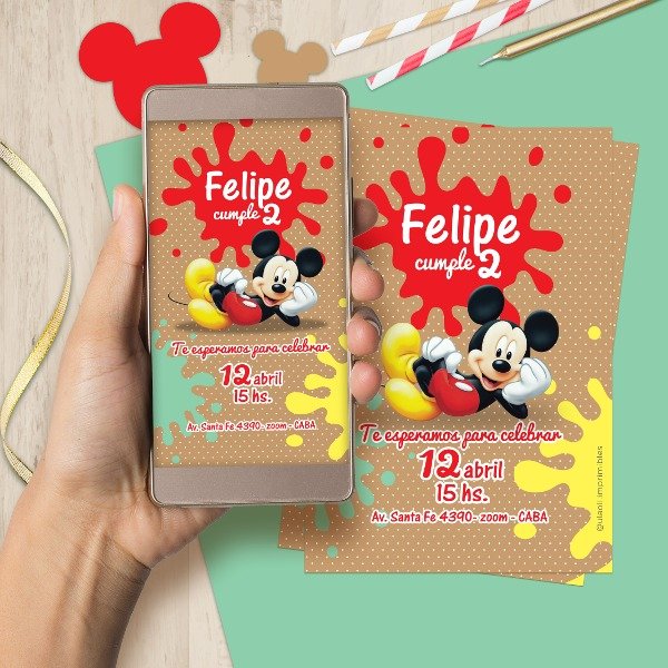 Producto - Kit Imprimible Cumpleaños "Mickey"