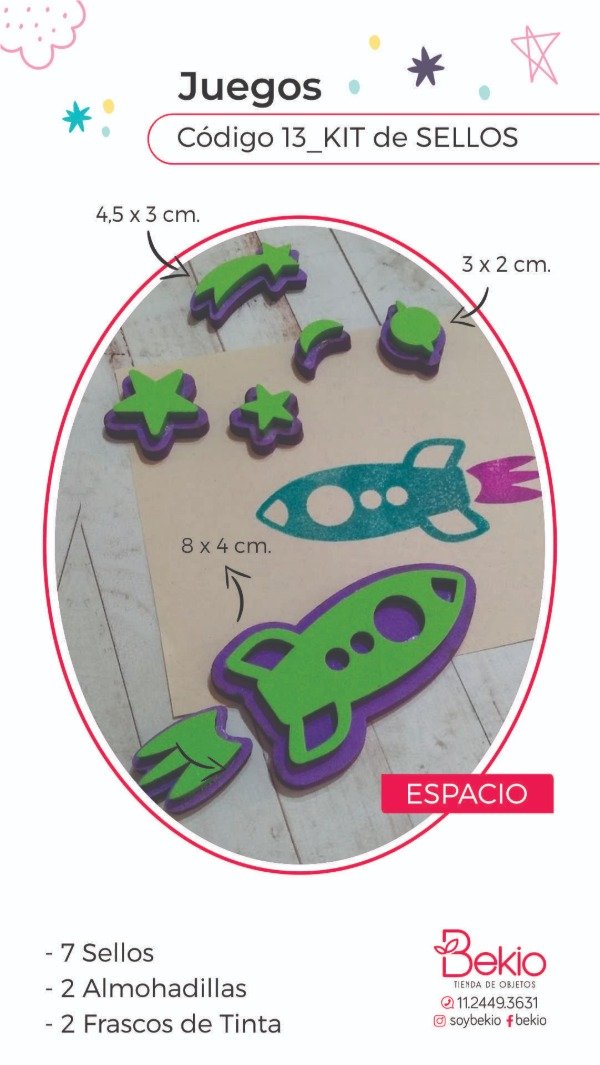 Producto - Kit de Sellos Espacio