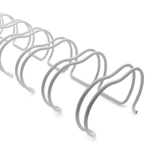 Producto - Anillos Doble Alambre 2:1 3/4 48 Unidades Blanco 160 Hojas