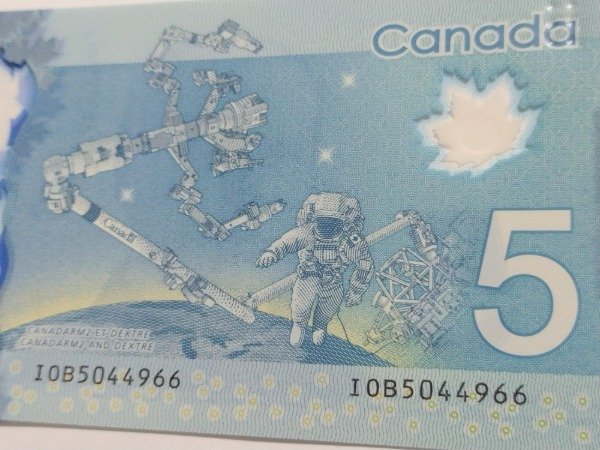 Producto - Canadá billete 5 dólares polímero emisión 2013 - 2