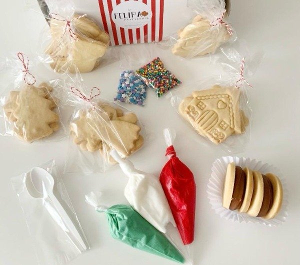 Producto - Caja para decorar cookies navideñas