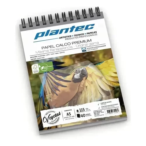 Producto - Block PLANTEC papel vegetal calco Premium 35x50 115gr x 40hjs (15694)