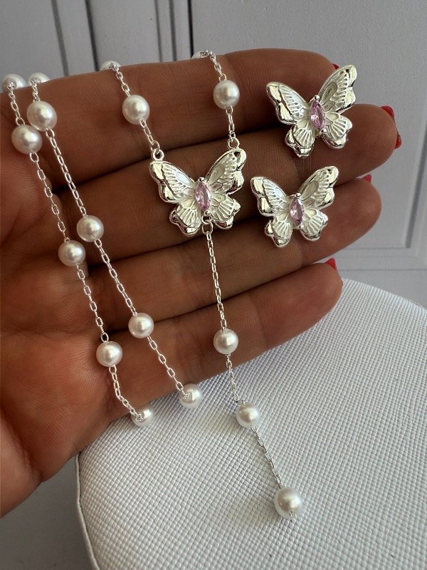 Producto - Set Pearl Butter Silver plata