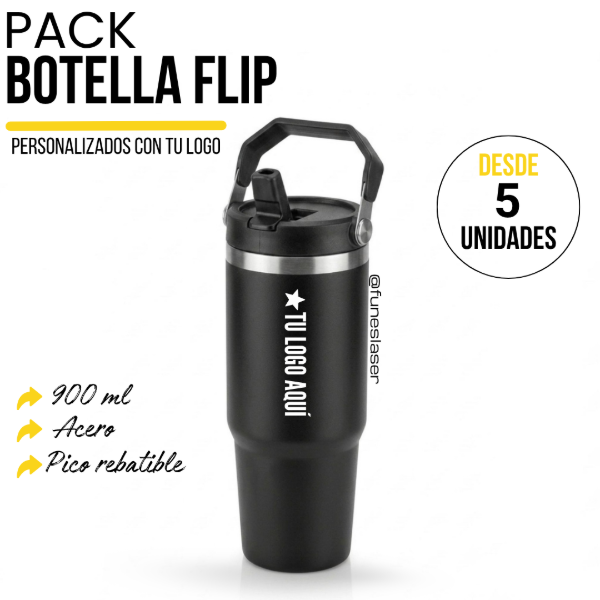 Producto - Botella Flip acero 900 ml - 0