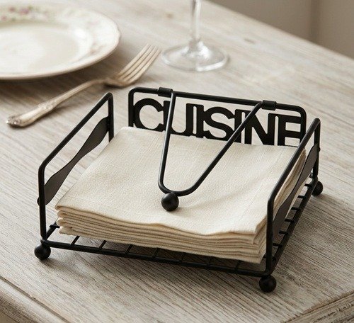 Producto - SERVILLETERO DE METAL CUSINE 17X7CM - 2