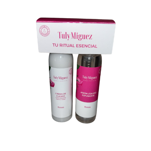 Producto - Duo Escencial Crema de cuerpo + Jabon Liquido ROSAS