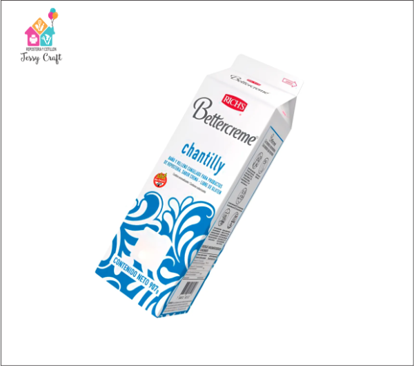 Producto - Crema Relleno Cobertura Chantilly Bettercreme Rich 907g