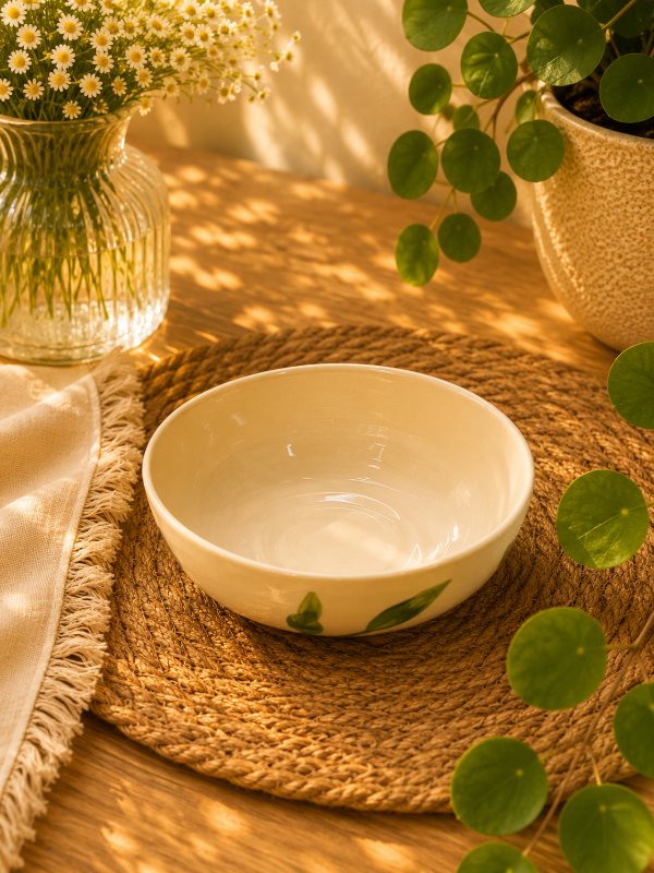 Producto - Bowl ceramica premium hojas