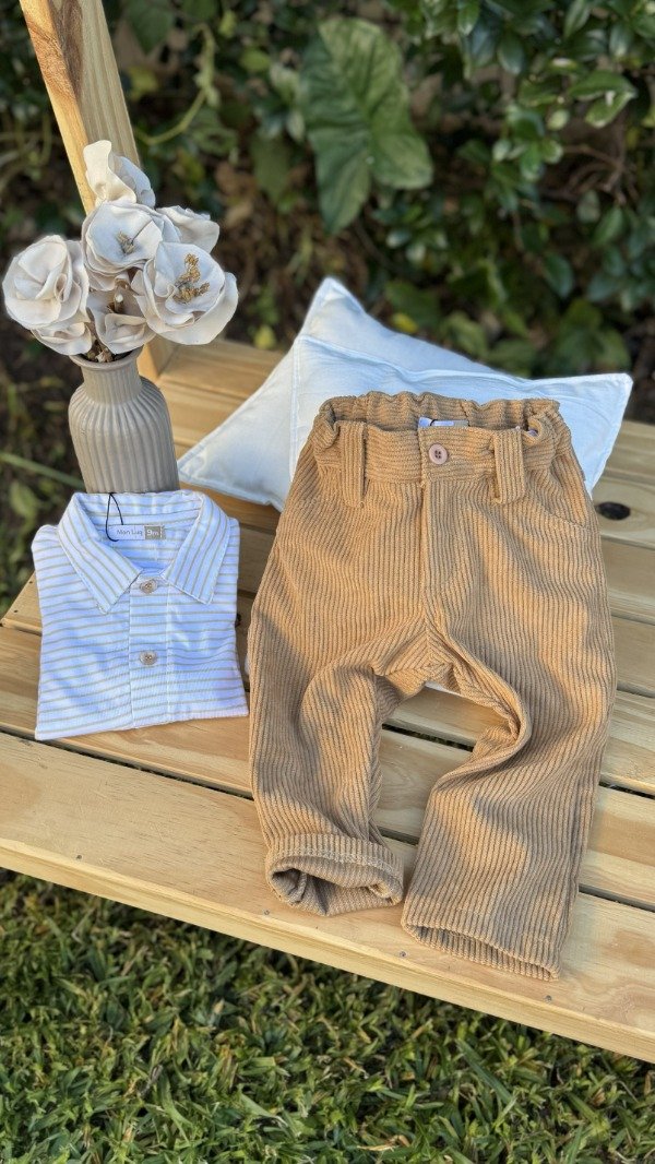 Producto - Pantalon Corderoy Beige bebe