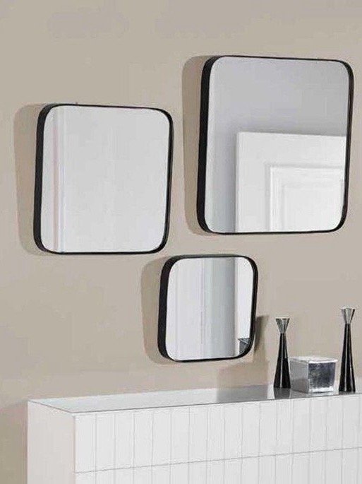 Producto - Espejo puntas redondeadas marco pvc - medidas chicas