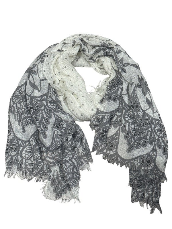 Producto - Chalina bien amplia beige con gris