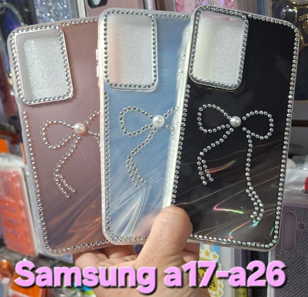 Producto - Fundas tornasol con strass. Samsung a17-a26