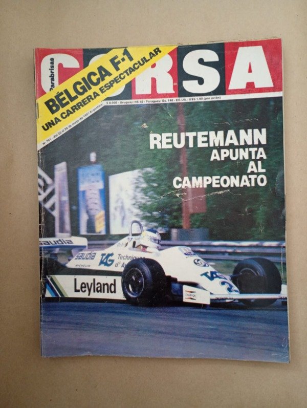 Producto - Corsa #781 - Bélgica F1 Reutemann - Abril Mayo 1981