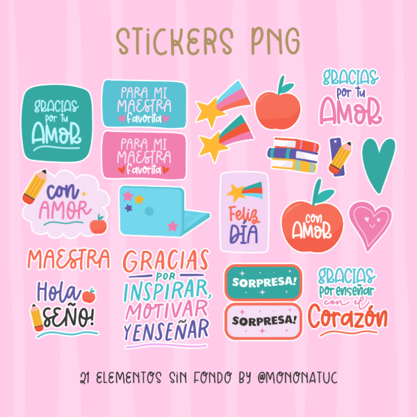 Producto - STICKERS COLORIDOS