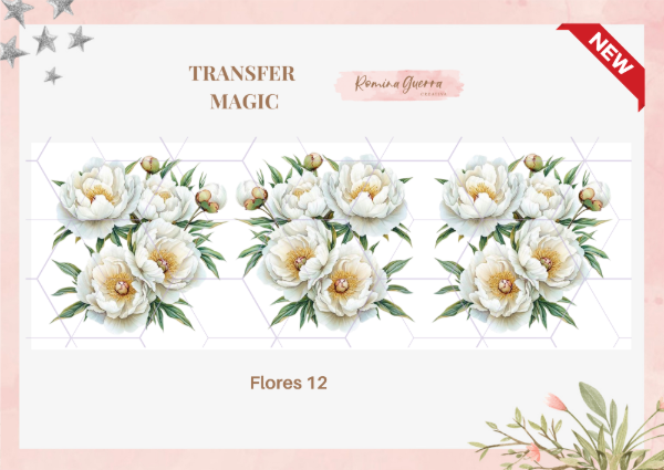 Producto - Flores 12 Laminas UV Magic