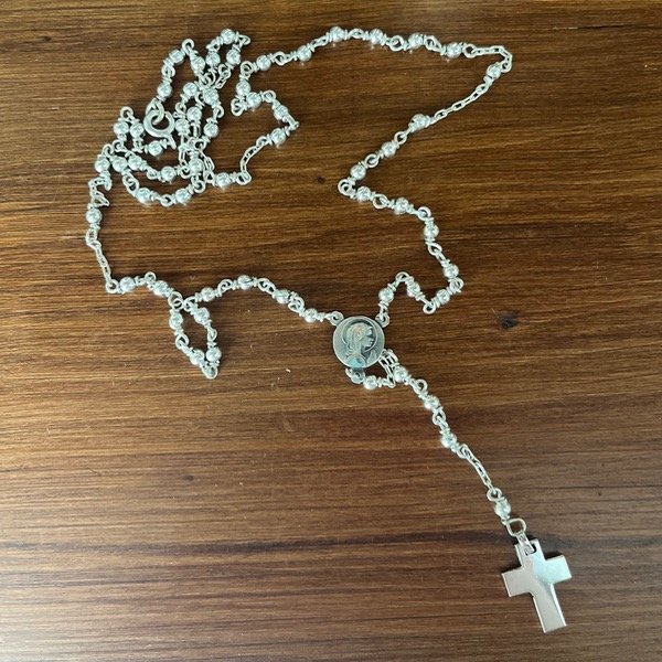 Producto - Rosario de plata de 3mm