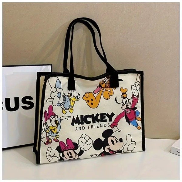 Producto - Tote gabardina mickey y amigos negro