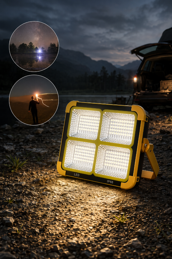 Producto - Reflector Led con Panel Solar IP66