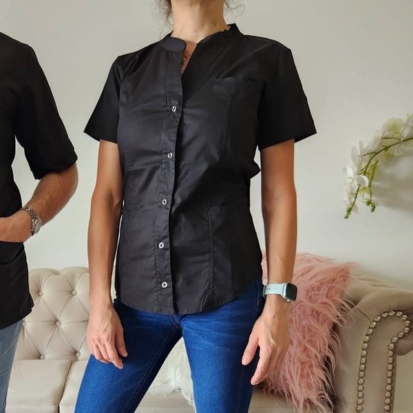 Producto - Chaqueta FLEX con broche negra lisa